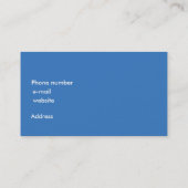 Carte De Visite Health and fitness (Dos)