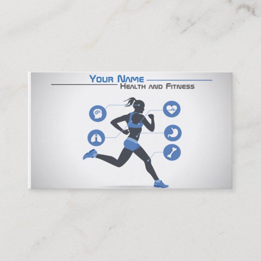 Carte De Visite Health and fitness (Devant)