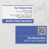 Carte De Visite Health & Safety Consultants Code QR (Devant / Derrière)