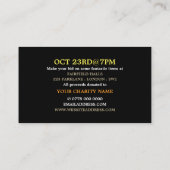 Carte De Visite Heart in Hands, Silent Charity Auction Event (Dos)