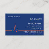 Carte De Visite Heart Rate, General Practitioner, Nurse, Medical (Devant)