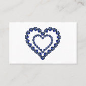 Carte De Visite Heart Sapphire Gemstone (Dos)