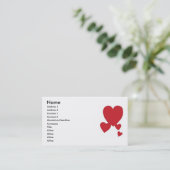 Carte de visite Hearts (Debout devant)
