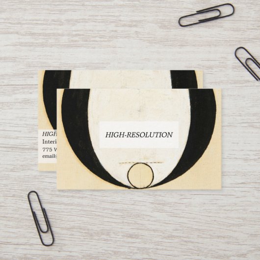 Carte De Visite Heathens, 1920 par Hilma af Klint (Devant/Arrière en situation)