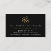 Carte De Visite Heating & Cooling HVAC Tech QR Code (Devant)