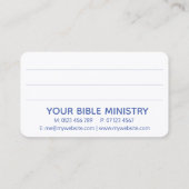 Carte De Visite Hébreu Aleph Tav Blue (Dos)