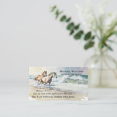 Carte De Visite Hébreux 12 1-2 Courez avec la Bible de l'Endurance (Debout devant)