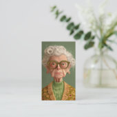Carte De Visite Hein ? Portrait Grandma (Debout devant)