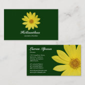 Carte De Visite Helianthus - Vert foncé (Devant / Derrière)