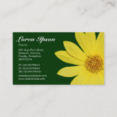 Carte De Visite Helianthus - Vert foncé (Dos)