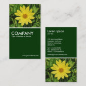 Carte De Visite Helianthus - Vert foncé (Devant / Derrière)