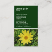 Carte De Visite Helianthus - Vert foncé (Dos)