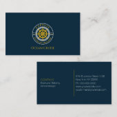 Carte De Visite Hélice de roue de navire (Devant / Derrière)