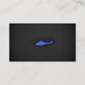Carte De Visite Hélicoptère royal bleu (Dos)