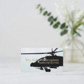 Carte De Visite Hélicoptères Tours de formation pilote École de pi (Debout devant)