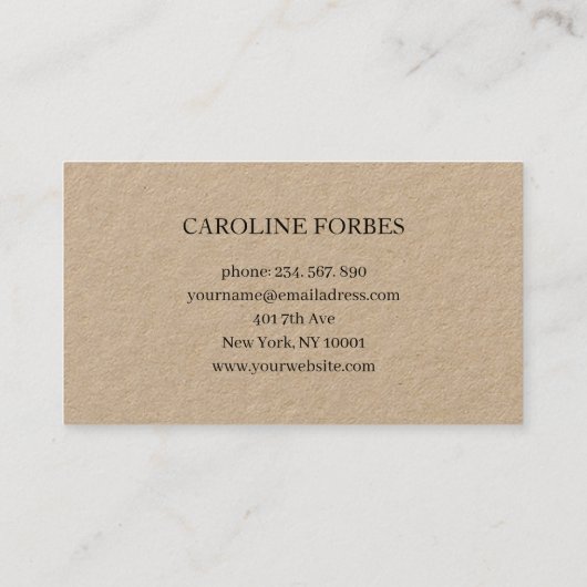 Carte De Visite HELLO minimal (Dos)