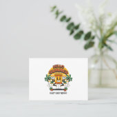 Carte De Visite Hello Summer Retro Mascot (Debout devant)