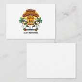 Carte De Visite Hello Summer Retro Mascot (Devant / Derrière)