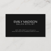 Carte De Visite Hello Watercolor Orange Weight Motif (Dos)