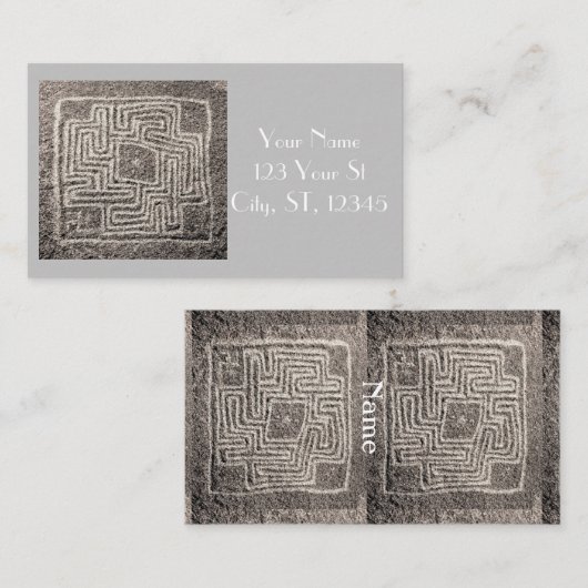 Carte De Visite Hemet Maze Pierre Thunder_Cove (Devant / Derrière)