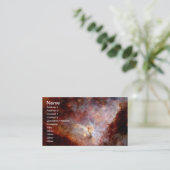Carte De Visite Hémisphère Sud de Carina Nebula (Debout devant)