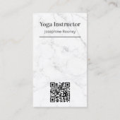 Carte De Visite Henna Mandala Marble Joli Logo Blush (Dos)