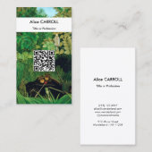 Carte De Visite Henri Rousseau - Les Joyeux Jesters - Code QR (Devant / Derrière)