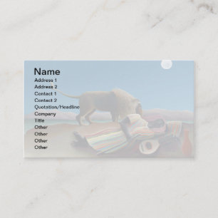 Carte De Visite Henri Rousseau - Les Tziganes qui dorment