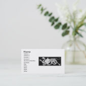 Carte de visite héraldique Dragon (Debout devant)