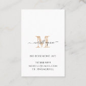 Carte De Visite Herbalist Natural Medicine Mortar Peston (Dos)