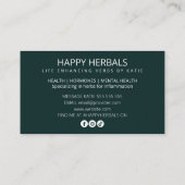 Carte De Visite Herbaliste (Dos)