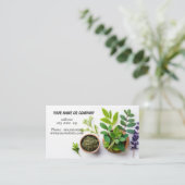 Carte De Visite Herbaliste (Debout devant)