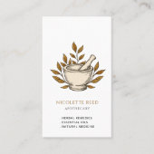 Carte de visite herbaliste d'Apothecary (Devant)