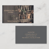 Carte de visite herbaliste personnalisé - (Devant / Derrière)