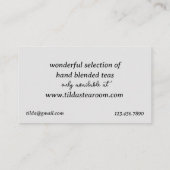 Carte De Visite Herbe Business Thé Chamomile Mélange naturel (Dos)