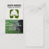 Carte De Visite Herbe coupante de tondeuse de pelouse | Big Tree (Devant / Derrière)