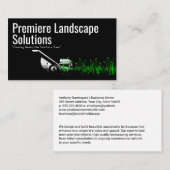 Carte De Visite Herbe coupante de tondeuse de pelouse | Gestion du (Devant / Derrière)