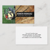 Carte De Visite Herbe coupante | Logo de paysage (Devant / Derrière)