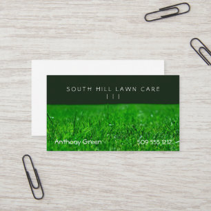 Carte De Visite Herbe de pelouse