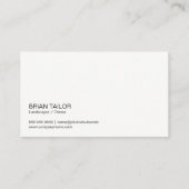 Carte De Visite Herbe de pelouse | Jardinage | Paysage (Dos)