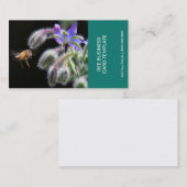 Carte De Visite Herbe Fleurs Photographie Miel Bee (Devant / Derrière)