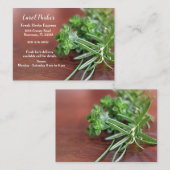 Carte De Visite Herbe fraîche (Devant / Derrière)