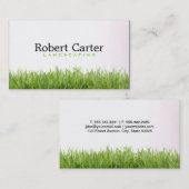 Carte De Visite Herbe | Jardinage, Paysage (Devant / Derrière)