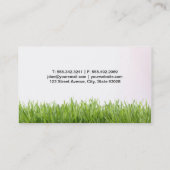 Carte De Visite Herbe | Jardinage, Paysage (Dos)