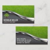 Carte De Visite Herbe | Logo de l'arbre (Devant / Derrière)