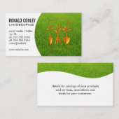 Carte De Visite Herbe paysagère | Outils de jardin (Devant / Derrière)