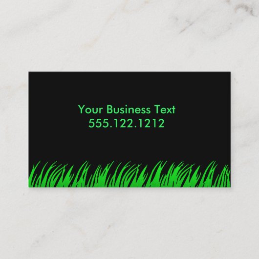 Carte De Visite Herbe rougeoyante (Devant)