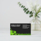 Carte De Visite Herbe tondeuse | Paysage (Debout devant)