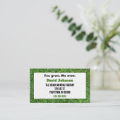 Carte De Visite Herbe verte (Debout devant)