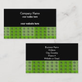 Carte De Visite Herbe verte (Devant / Derrière)